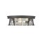 Z-Lite Cape Harbor 4 Light Flush Mount, Bronze & Clear 491F4-BRZ - alternate 5